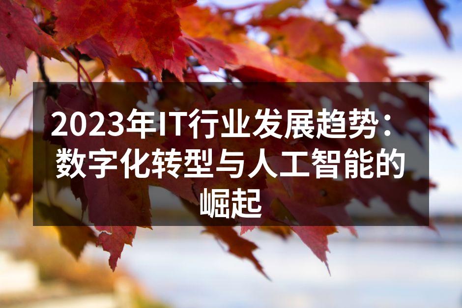 数字化转型助力企业创新