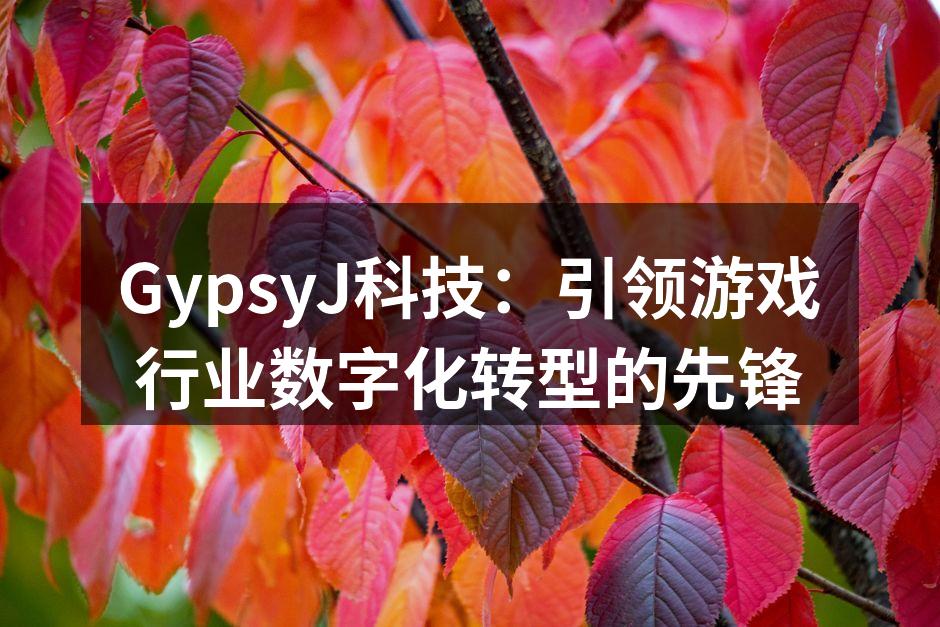 GypsyJ科技正在引领游戏行业的未来
